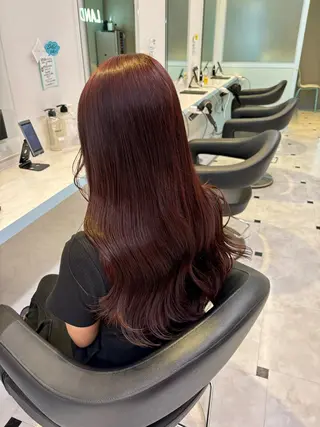 カラー 🍒♡艶髪暖色カラー saaya♡🍒のヘアスタイル