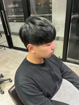 メンズ ニュアンスパーマ/ ウルフ/ときなのヘアスタイル