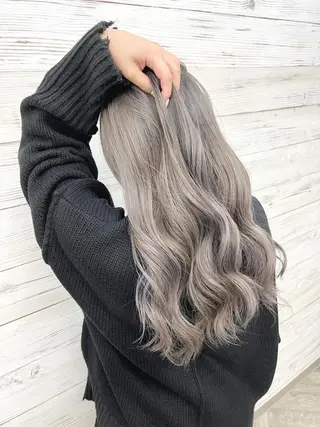 ロング カラー ヘアアレンジ 枝毛カット＆髪質改善 満足NO.1岡しゃんのヘアスタイル