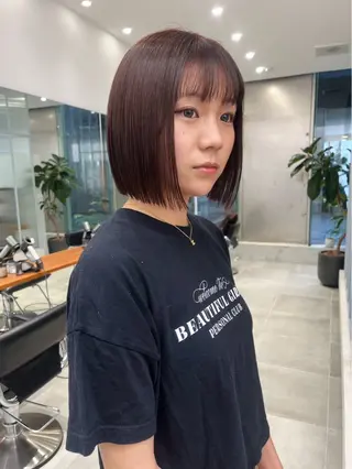 ショート ひかり／ベージュ ／似合わせカットのヘアスタイル