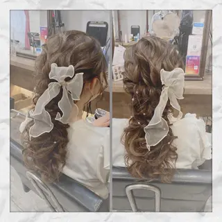 ロング ヘアアレンジ ヘアセット/着付け 𓇼 松本 夏美𓇼のヘアスタイル