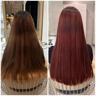 ロング 大宮/透明感カラー＆ 美髪矯正🎀ゆづきのヘアスタイル