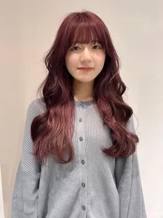 ロング カラー あ あのヘアスタイル