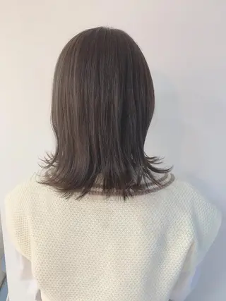 ミディアム カラー なりたいが叶う ながしまじゅんきのヘアスタイル
