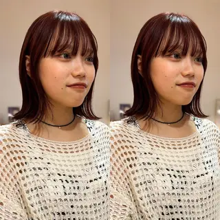 カラー このか/似合わせ/ 透明感/ダブルカラーのヘアスタイル