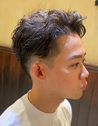 ショート パーマ メンズ EL BARBERO所属・El BARBEROのヘアスタイル