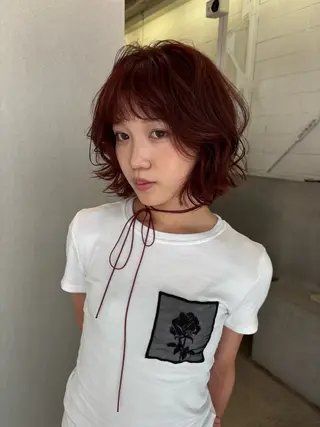 ショート カラー CACHÉ わっちょのヘアスタイル