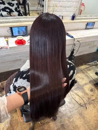 ロング カラー 透明感カラー/パーマ 🌀アオノのヘアスタイル