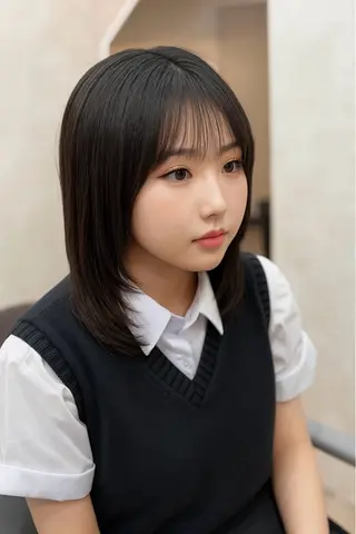 ミディアム ✨韓国ヘア✨ レイヤー✂️鎌倉楓麻のヘアスタイル