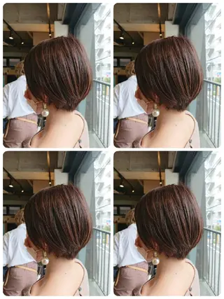 ショート カラー alushe 岡 陽子のヘアスタイル