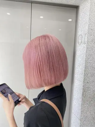 カラー ハイトーン🤍ブロン ド🤍MISAKIのヘアスタイル