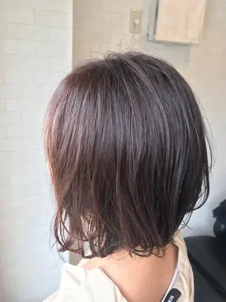 ミディアム 【指名No1】飯塚 宏美のヘアスタイル