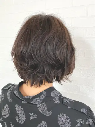 ショート カラー パーマ 🎁無料カットカラー 📷撮影モデル募集✨のヘアスタイル