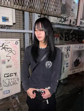 セミロング miku /原宿美容師/y2kのヘアスタイル