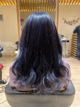 ロング カラー 関口 友行のヘアスタイル