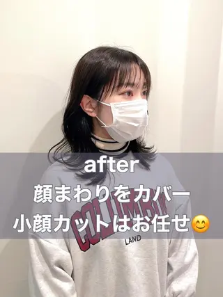 ロング 🌹ハッシュカット、 レイヤー韓国ヘア🌹のヘアスタイル