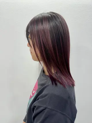 ミディアム カラー ✴︎ヒラガカナ✴︎ ECLAT HAIRのヘアスタイル