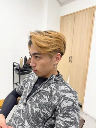 カラー メンズ 艶レイヤー🍊 加藤隆也のヘアスタイル