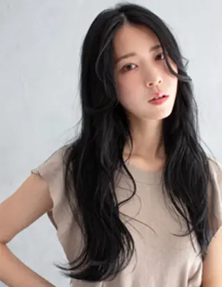 ロング カラー パーマ アートディレクター のぐちのヘアスタイル