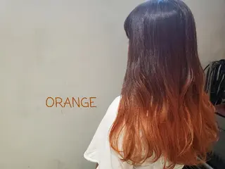 ロング カラー オリーブ透明感カラー 表参道/MIKUのヘアスタイル