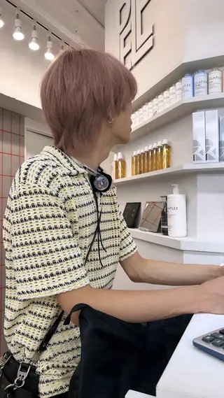 ショート カラー メンズ PELE所属・盛れる💖ミルクティ ー💍🎀yuiのヘアスタイル