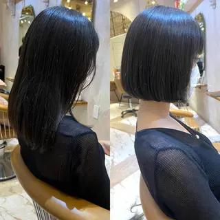 ショート カラー MIKU /ボブ/外ハネボブのヘアスタイル