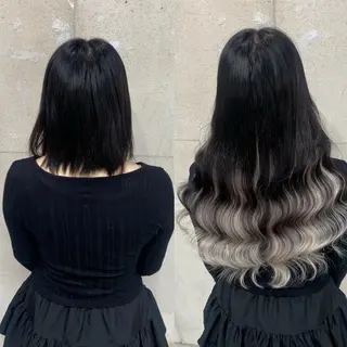 ロング ラブスタシー/Non ギャル/ハイトーンのヘアスタイル