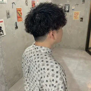 パーマ メンズ 透明感カラー/メンズ /ボブKanna🪄のヘアスタイル