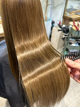 ロング カラー fuu。。。銀座所属・美髪質改善✨ 縮毛矯正✨HIDEのヘアスタイル