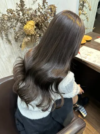 ロング 植田 /エクステ /ブリーチ/髪質改善のヘアスタイル