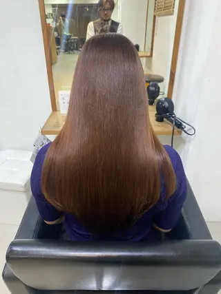 ロング カラー 銀座⚜️【脱白髪染め 美髪矯正】トグチのヘアスタイル