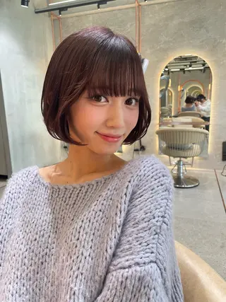 ショート カラー 艶透明感カラー/ 髪質改善/三ツ木一生のヘアスタイル