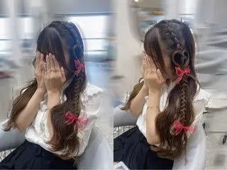 ロング カラー ヘアアレンジ なな💎韓国系/ 渋谷💎のヘアスタイル