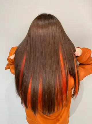 ロング カラー 海外風カラー enaのヘアスタイル