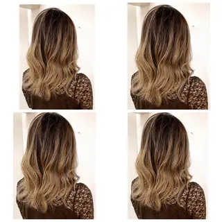 セミロング カラー 京都大人女性ショート 徒歩1分/秋山のヘアスタイル