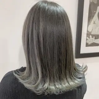 ミディアム カラー 💚 nao💚のヘアスタイル