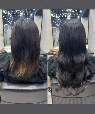 ミディアム 濱川響太レディース カットモデルのヘアスタイル