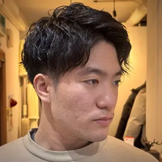 ショート パーマ メンズ GLADMAN'S CUT CLUB 立川所属・メンズ特化✂️ 三上のヘアスタイル