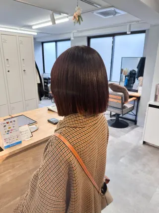 ショート レイヤー/ボブ/ パーマ/hinaのヘアスタイル