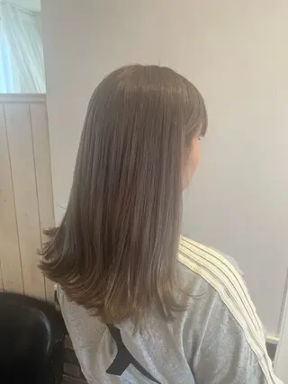 ロング カラー ボブ🍊暖色カラー 浅草【Bob美容師】のヘアスタイル