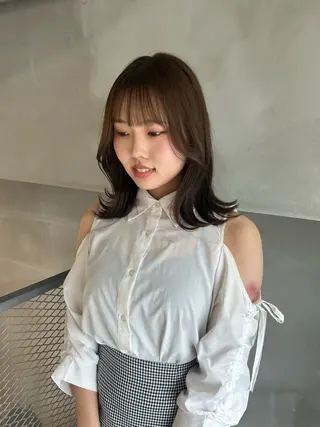 ミディアム カラー 透明感カラー🫧 nanohaのヘアスタイル