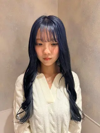 ロング カラー 横浜/ブリーチ/ ダブルカラー/RINのヘアスタイル