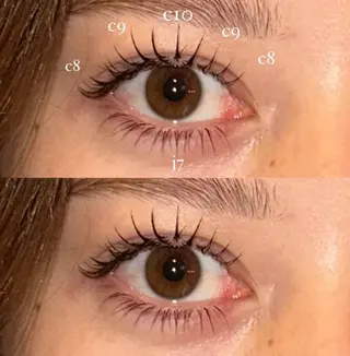 マツエク・マツパ NORA hinataのマツエク・マツパデザイン