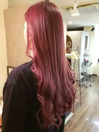 ロング カラー 田井中 悠紀のヘアスタイル