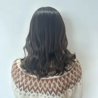 セミロング カラー いまじゅく あおいのヘアスタイル