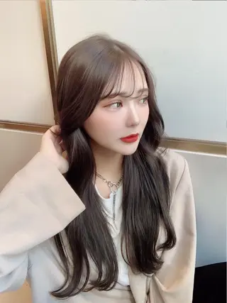 ロング カラー 顔周り特化/韓国ヘア /レイヤー/吉野幸大のヘアスタイル