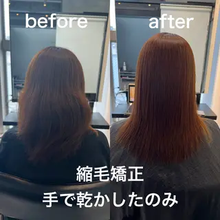 ロング 縮毛矯正 野口 恵のヘアスタイル