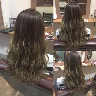 ロング カラー hair salon Ranun髪質改善のヘアスタイル