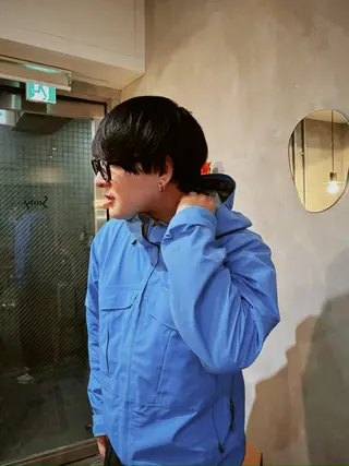 ショート メンズ メンズ特化ショート/ センターパート/福田のヘアスタイル