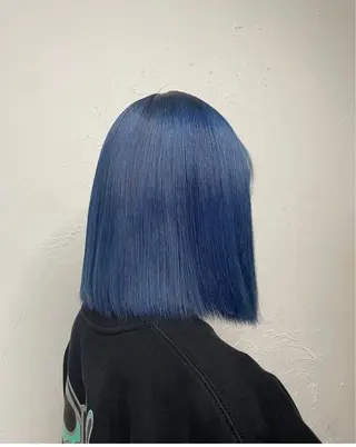 セミロング カラー RINA ブリーチ / 海外レイヤーのヘアスタイル